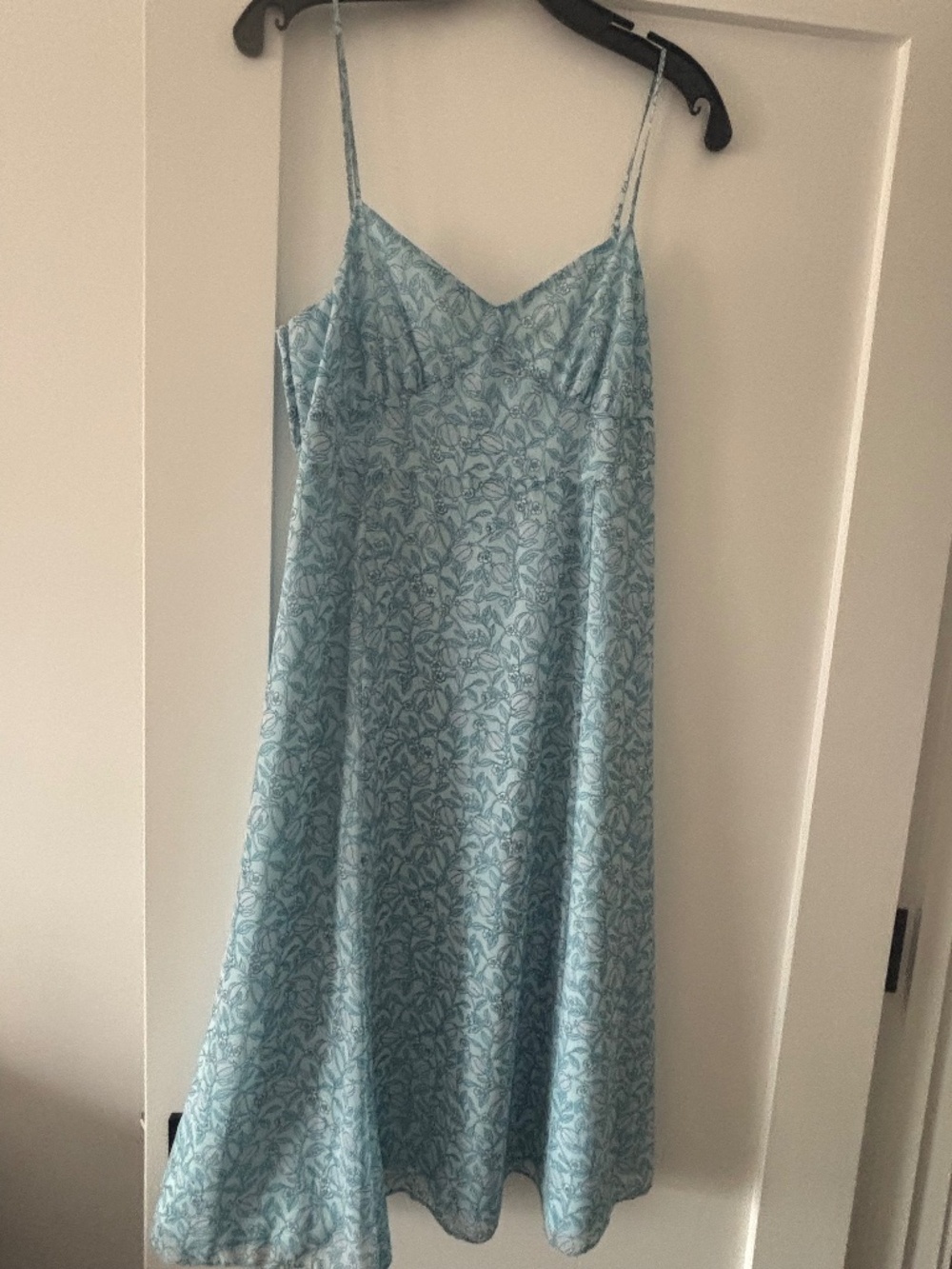 TVF by DVF  Slip Sundress - Blue Floral Vine Print - Size 6